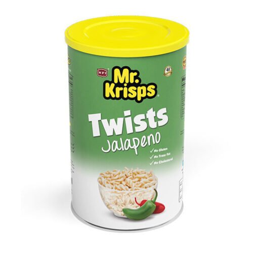 Mr Krisps Twists Jalapeno Can
