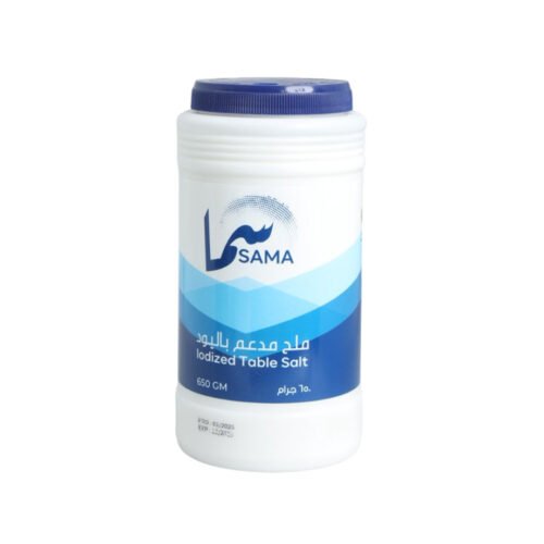 Sama Pure Lodized table Salt Bottel-12x650g